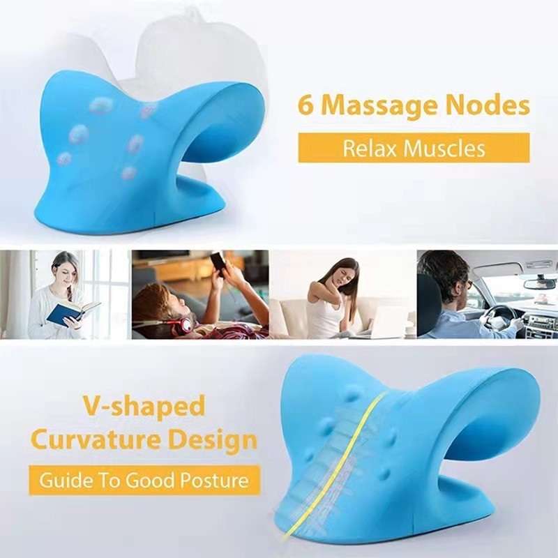 Neck and posture correction pillow