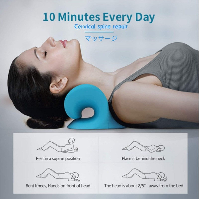 Neck and posture correction pillow